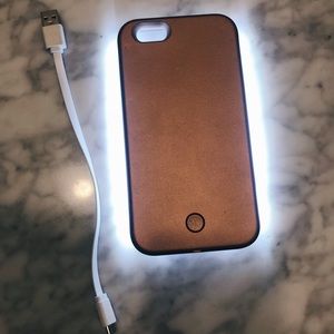 Rose Gold iPhone Light up Case